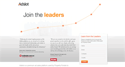 Desktop Screenshot of jointheleaders.adslot.com