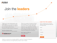 Tablet Screenshot of jointheleaders.adslot.com